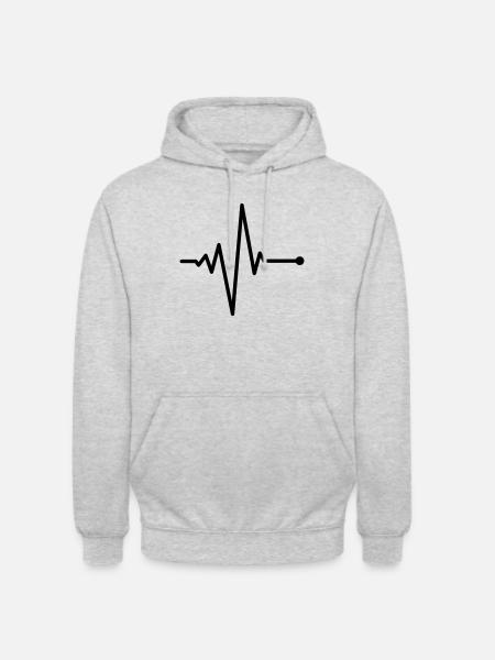 puls_f1 - Unisex Hoodie - Hellgrau meliert