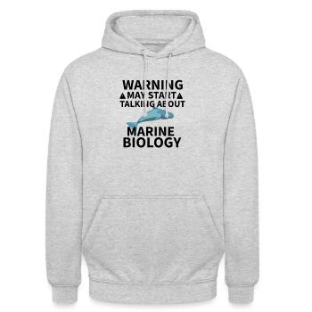 Marine biologist gift | Marine Biology Student - Unisex Hoodie - light heather grey - Front - Alina (178cm) & Michal (187cm)