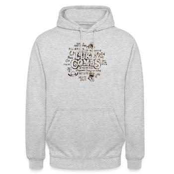Combs Songs 3 - Unisex Hoodie - Hellgrau meliert - Vorne - Alina (178cm) & Michal (187cm)