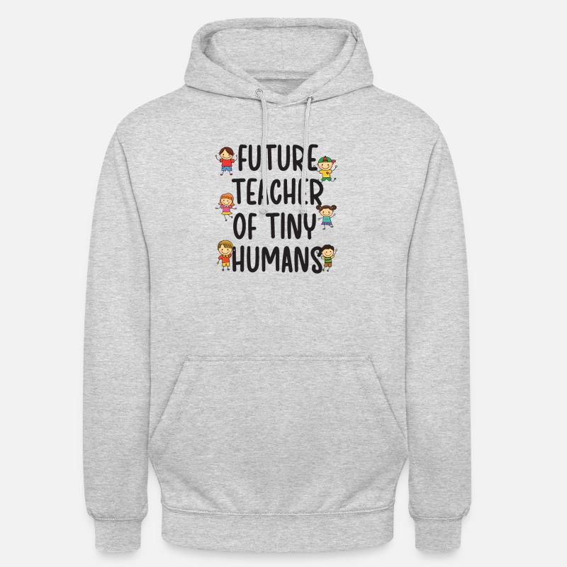 Futurs enseignants enseignants enseignants - Sweat-shirt à capuche unisexe - gris clair chiné
