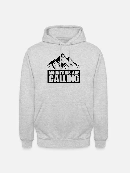 Berge mountains are calling - Unisex Hoodie - light heather grey