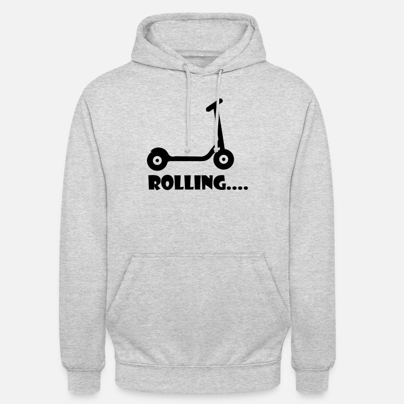 E-Scooter Roller Scooter - Sweat-shirt à capuche unisexe - gris clair chiné