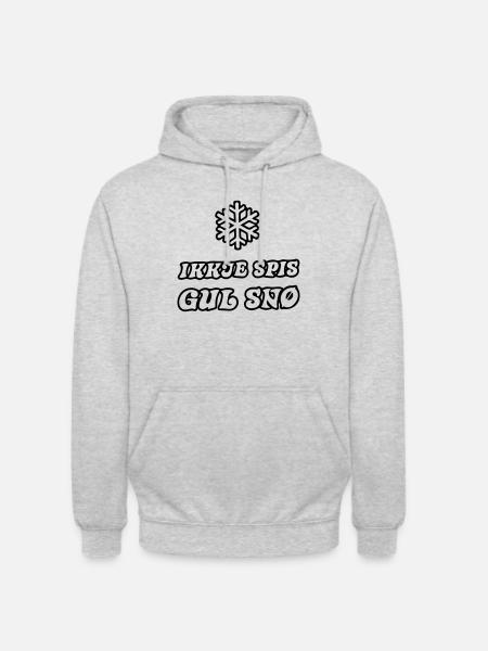 yellow snow - Unisex Hoodie - light heather grey