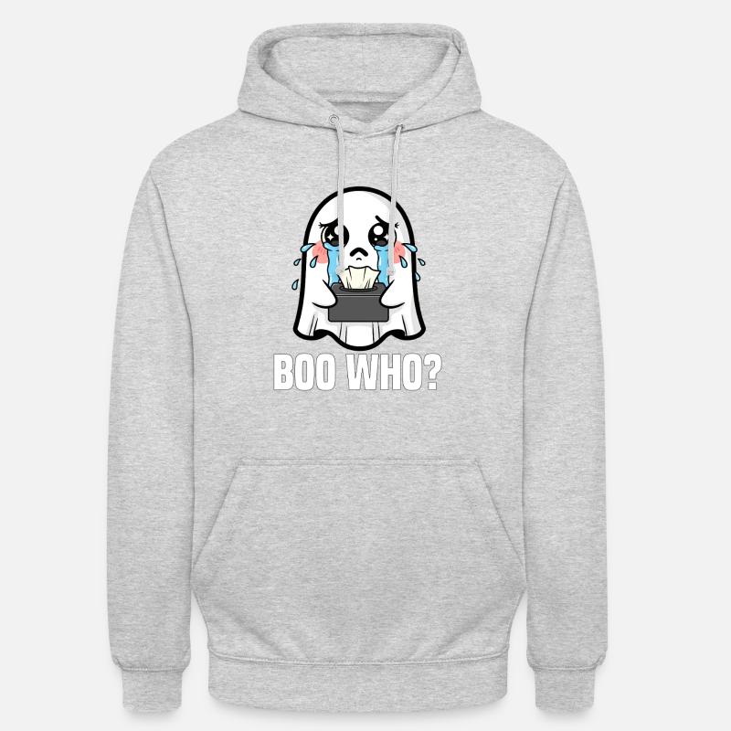 WER WIRD AUSGEBUHT? - GHOST HALLOWEEN - Unisex Hoodie - Hellgrau meliert