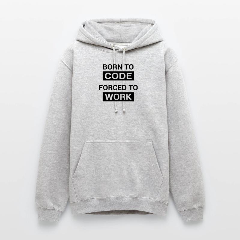 Programmeur né pour coder Sweat-shirt à capuche unisexe