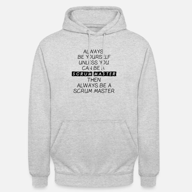 Scrum Master Agile Software Entwicklung - Unisex Hoodie - Hellgrau meliert