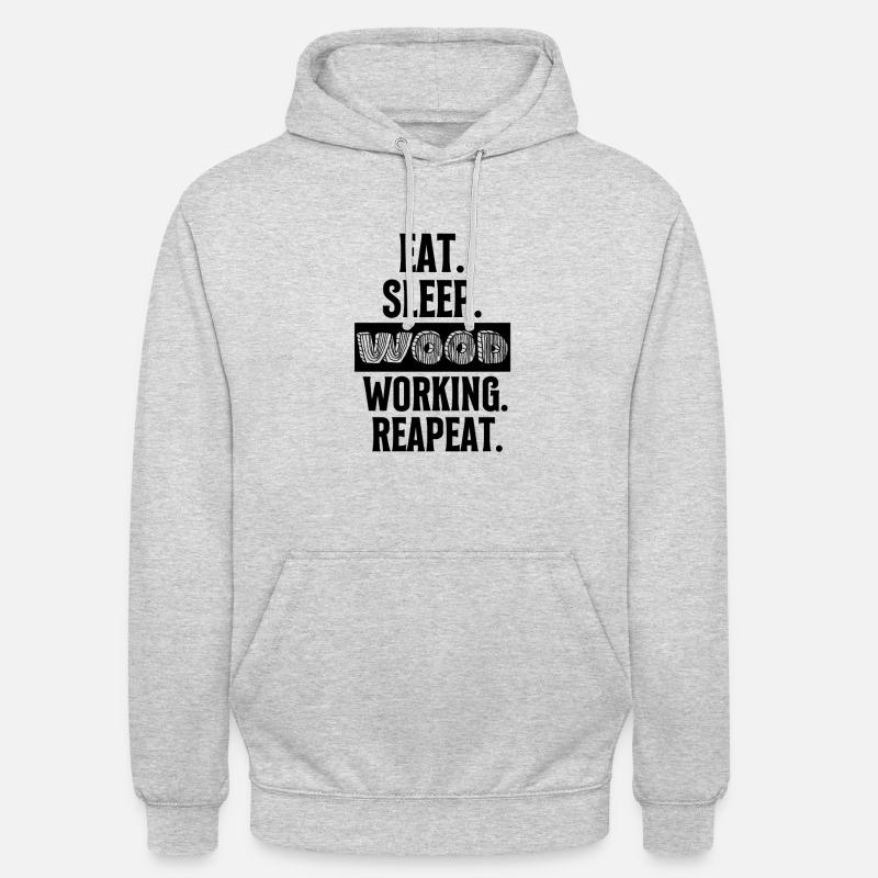 Boiseries - Sweat-shirt à capuche unisexe - gris clair chiné