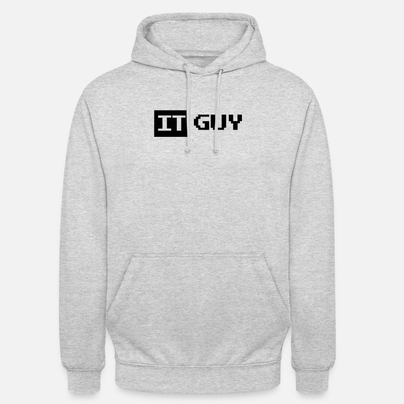 IT Computer IT Support IT Helpdesk - Unisex Hoodie - Hellgrau meliert