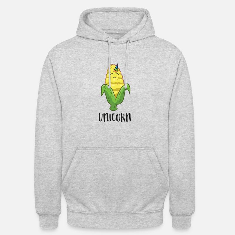 Funny Uni Corn Unicorn Corn Lovers Corn Farmer - Unisex Hoodie - light heather grey