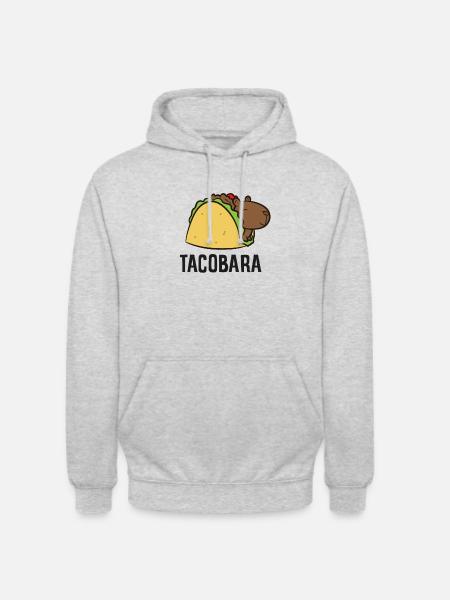 Tacobara Funny Capybara Tacos - Unisex Hoodie - light heather grey