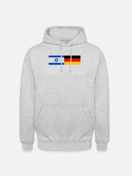 Israel Germany - Unisex Hoodie - light heather grey