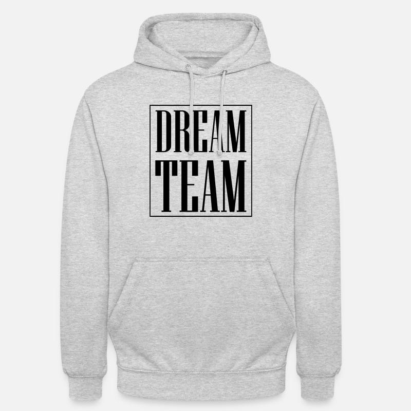 Équipe de rêve - Sweat-shirt à capuche unisexe - gris clair chiné