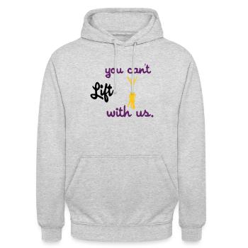 cheerleader - Unisex Hoodie - Hellgrau meliert - Vorne - Alina (178cm) & Michal (187cm)