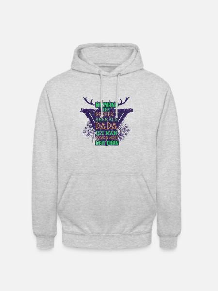 Papa T-Shirt - Unisex Hoodie - light heather grey