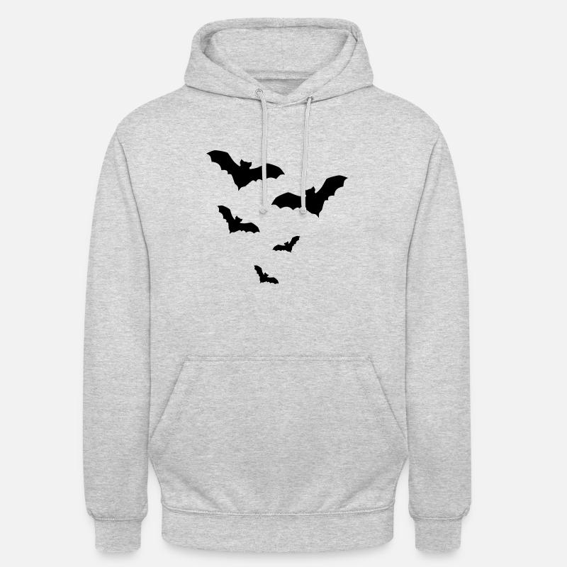 Fledermaus Fledermäuse - Unisex Hoodie - Hellgrau meliert