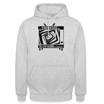 Survivor Of The Midnight TV - Unisex Hoodie - Hellgrau meliert - Vorne - Alina (178cm) & Michal (187cm)