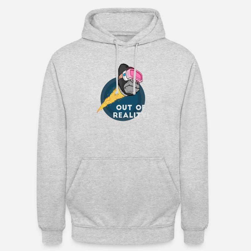 Gorilla Virtualreality Monkey Affe Nerd Computer Unisex Hoodie
