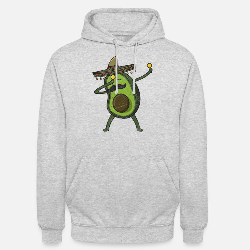 Avocado - Dab Pose - Dabbing - Gift - Unisex Hoodie - light heather grey