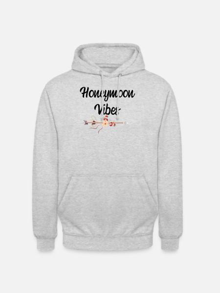 Honeymoon vibes honeymoon wedding gift - Unisex Hoodie - light heather grey