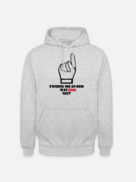 Never doubt what Omi says - Unisex Hoodie - light heather grey