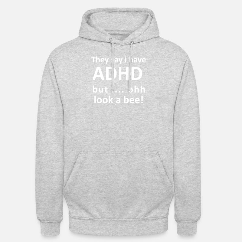 ADHS - Unisex Hoodie - Hellgrau meliert