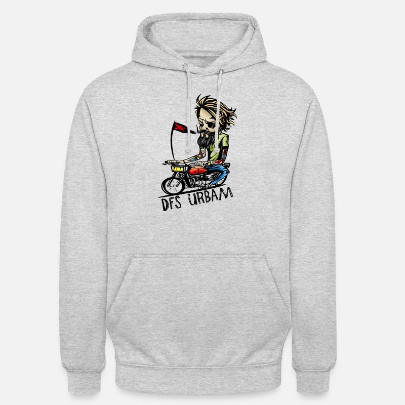 Dfs Urban - urbain - Sweat-shirt à capuche unisexe - gris clair chiné
