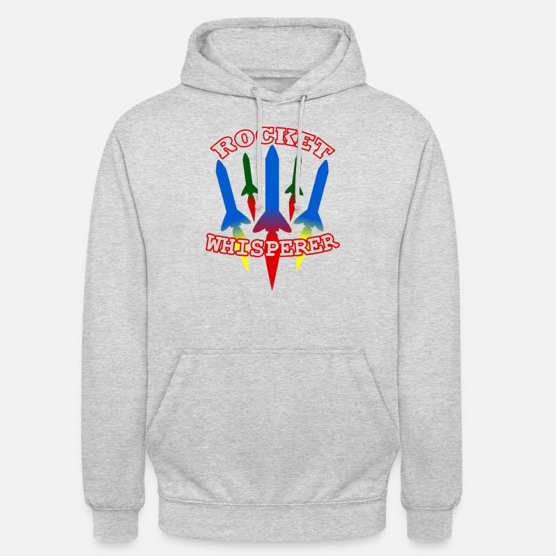 Rocket - Rocket Whisperer - Rocket Science - Unisex Hoodie - light heather grey