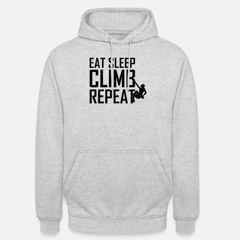montée - Sweat-shirt à capuche unisexe - gris clair chiné