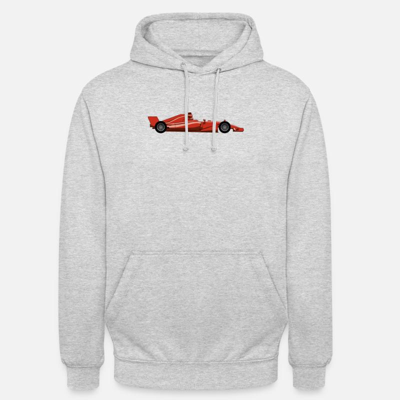 Chemise de voiture de course de formule - Sweat-shirt à capuche unisexe - gris clair chiné