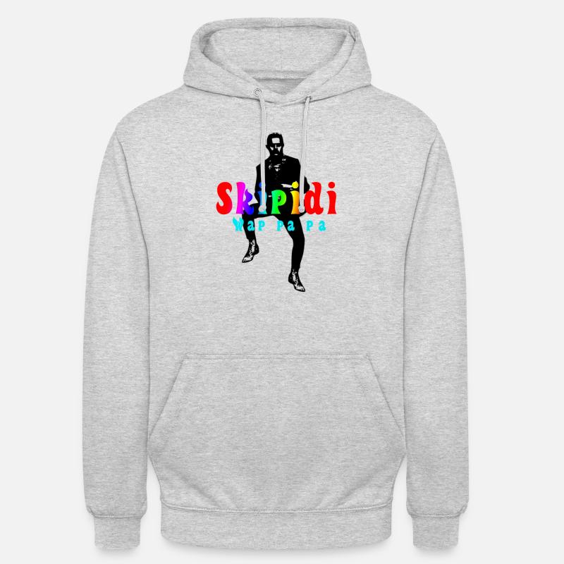 Skipidi - Tendance Danse Russe 2019 - Sweat-shirt à capuche unisexe - gris clair chiné