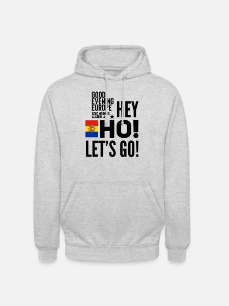 Moldovan Euroviisut - Unisex-huppari - meleerattu vaaleanharmaa