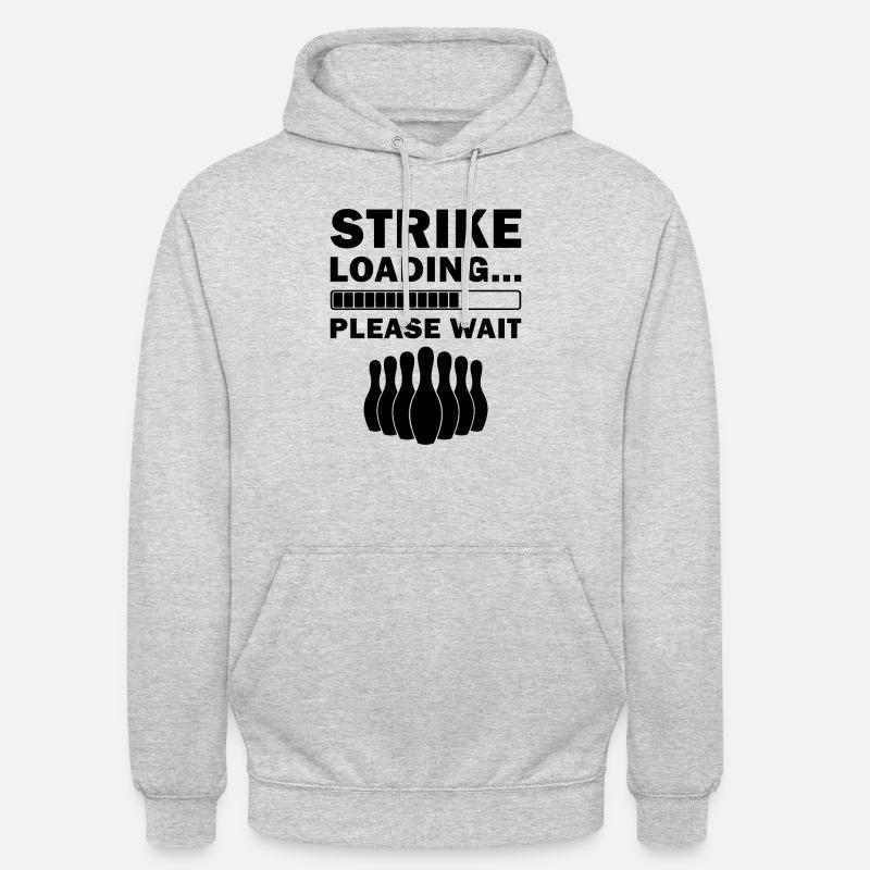 Strike Loading Bitte warten - Unisex Hoodie - Hellgrau meliert