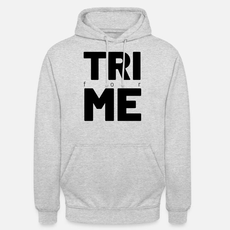 TRI pour moi - Sweat-shirt à capuche unisexe - gris clair chiné