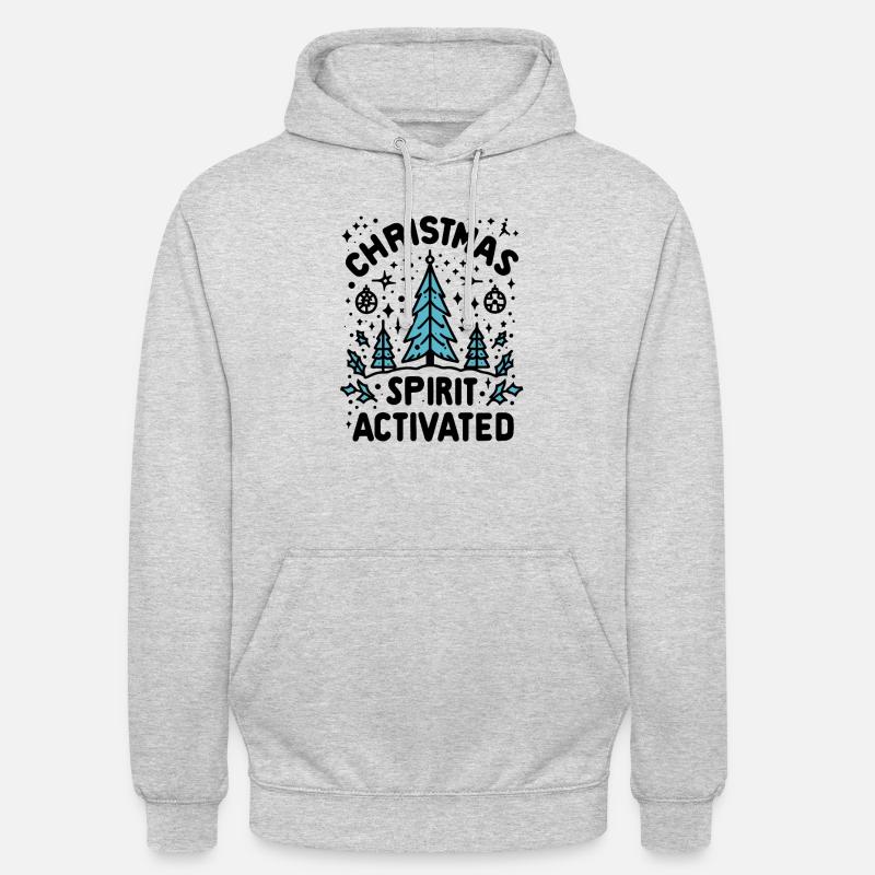 de Noël activé - Sweat-shirt à capuche unisexe - gris clair chiné