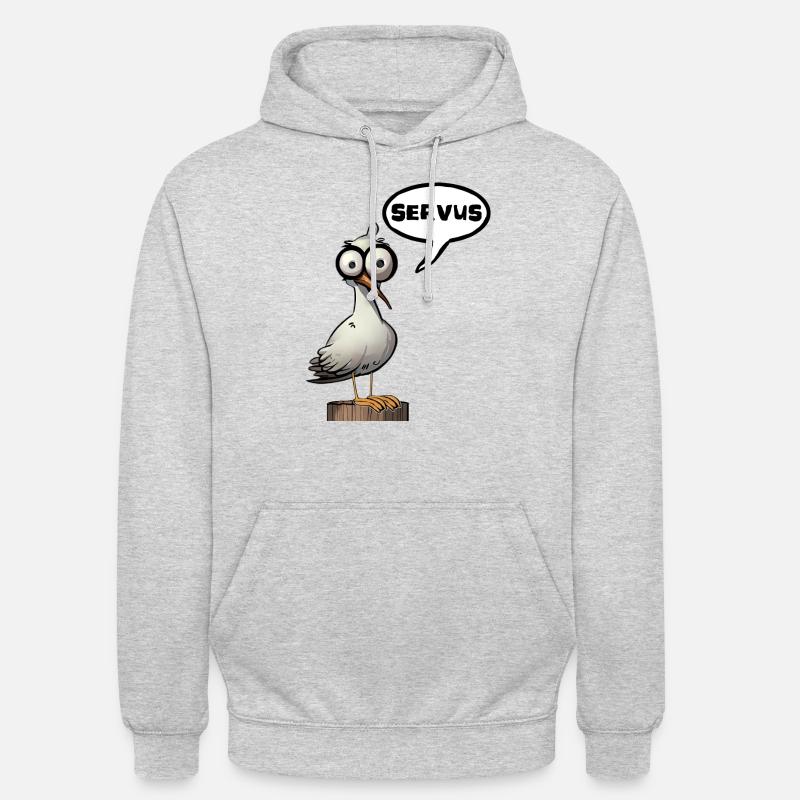 servus Servus Gull Seagull - Unisex Hoodie - light heather grey