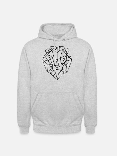 Lion head - Unisex Hoodie - light heather grey