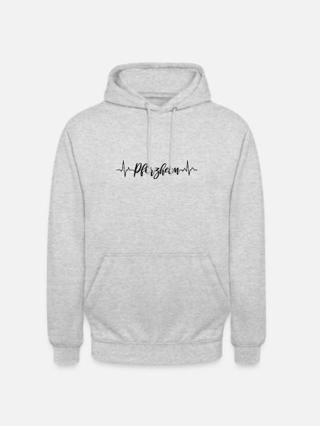EKG Pforzheim - Unisex Hoodie - Hellgrau meliert
