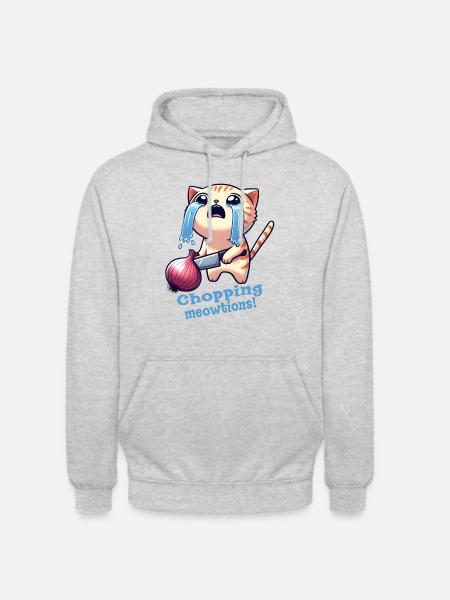 Onion Cat - Unisex Hoodie - light heather grey