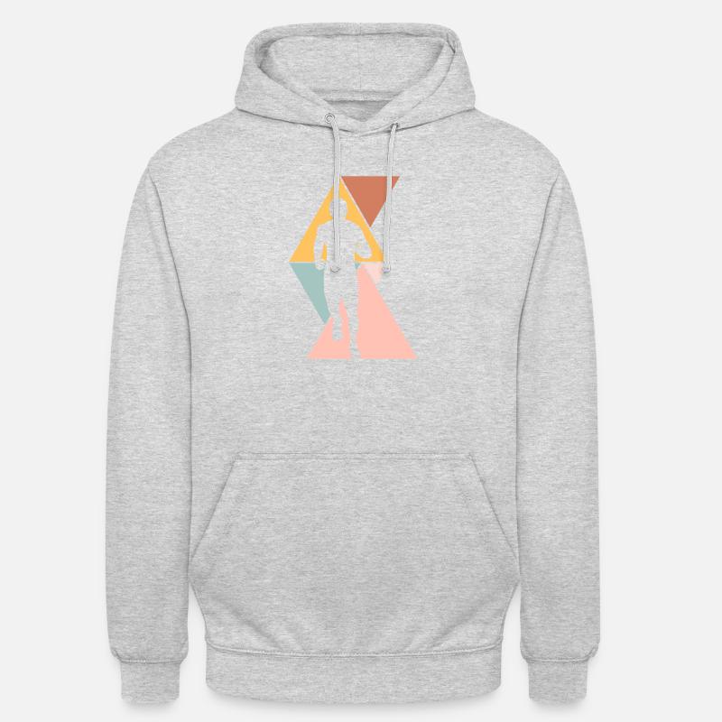 Course - Sweat-shirt à capuche unisexe - gris clair chiné