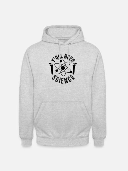 Wetenschap | Biologie Natuurkunde Scheikunde Cadeau Idee - Uniseks hoodie - lichtgrijs gemêleerd