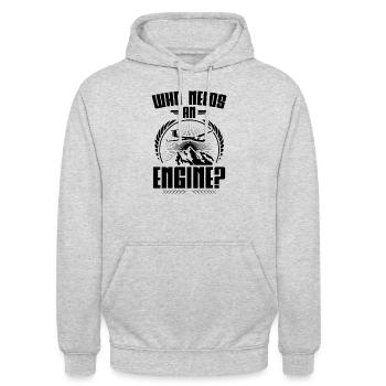 Glider | Glider flight glider pilot gift - Unisex Hoodie - light heather grey - Front - Alina (178cm) & Michal (187cm)