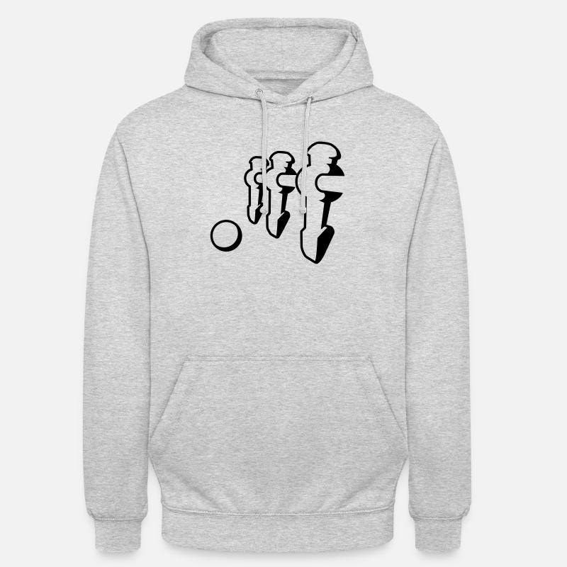 Kicker (contour) - Kicker shirt - Sweat-shirt à capuche unisexe - gris clair chiné