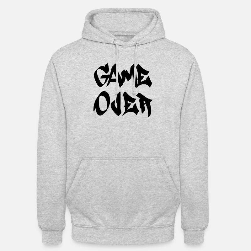 gameover - Sweat-shirt à capuche unisexe - gris clair chiné