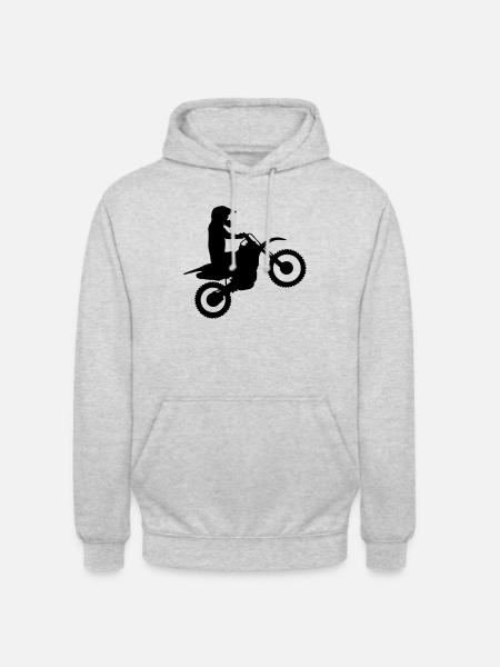 motocross - Unisex Hoodie - Hellgrau meliert