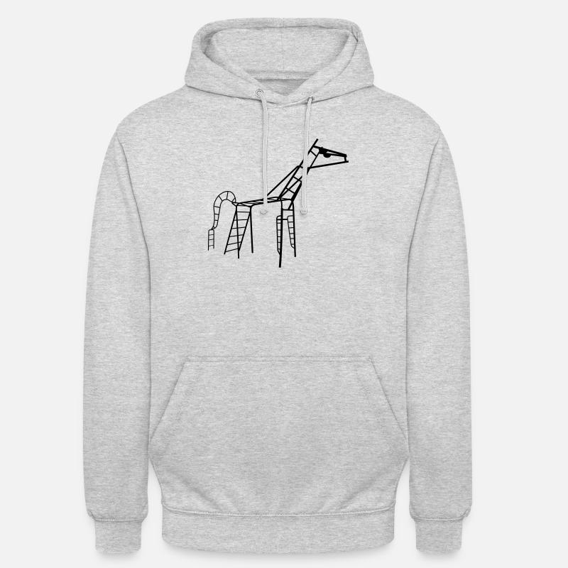 Gdansker Pferd einfarbig - Unisex Hoodie - Hellgrau meliert