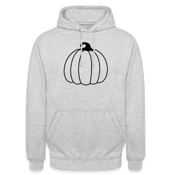 pumpkin 35 - Unisex Hoodie - light heather grey - Front - Alina (178cm) & Michal (187cm)
