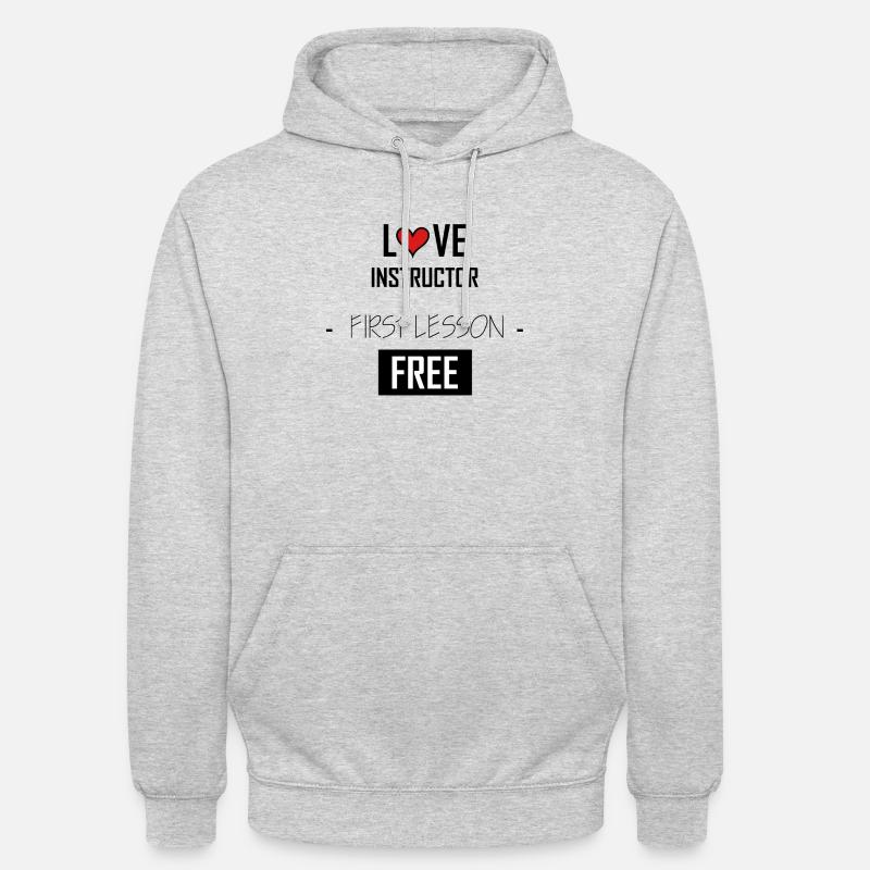 LI - Sweat-shirt à capuche unisexe - gris clair chiné