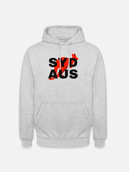 Sydney Australia - Unisex Hoodie - Hellgrau meliert