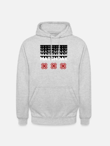 Matchday - Uniseks hoodie - lichtgrijs gemêleerd