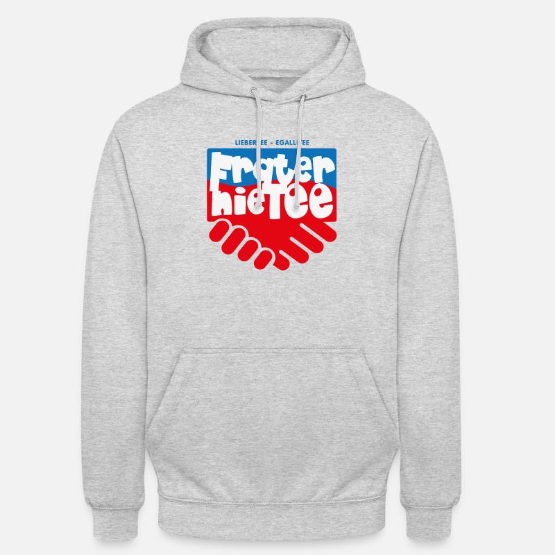 Fraternietee- Wiewälafrohns - Unisex Hoodie - Hellgrau meliert
